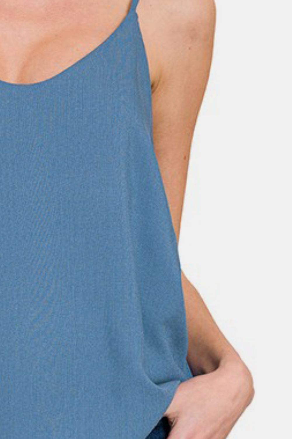 Zenana - Dusty Blue Spaghetti Strap Cami