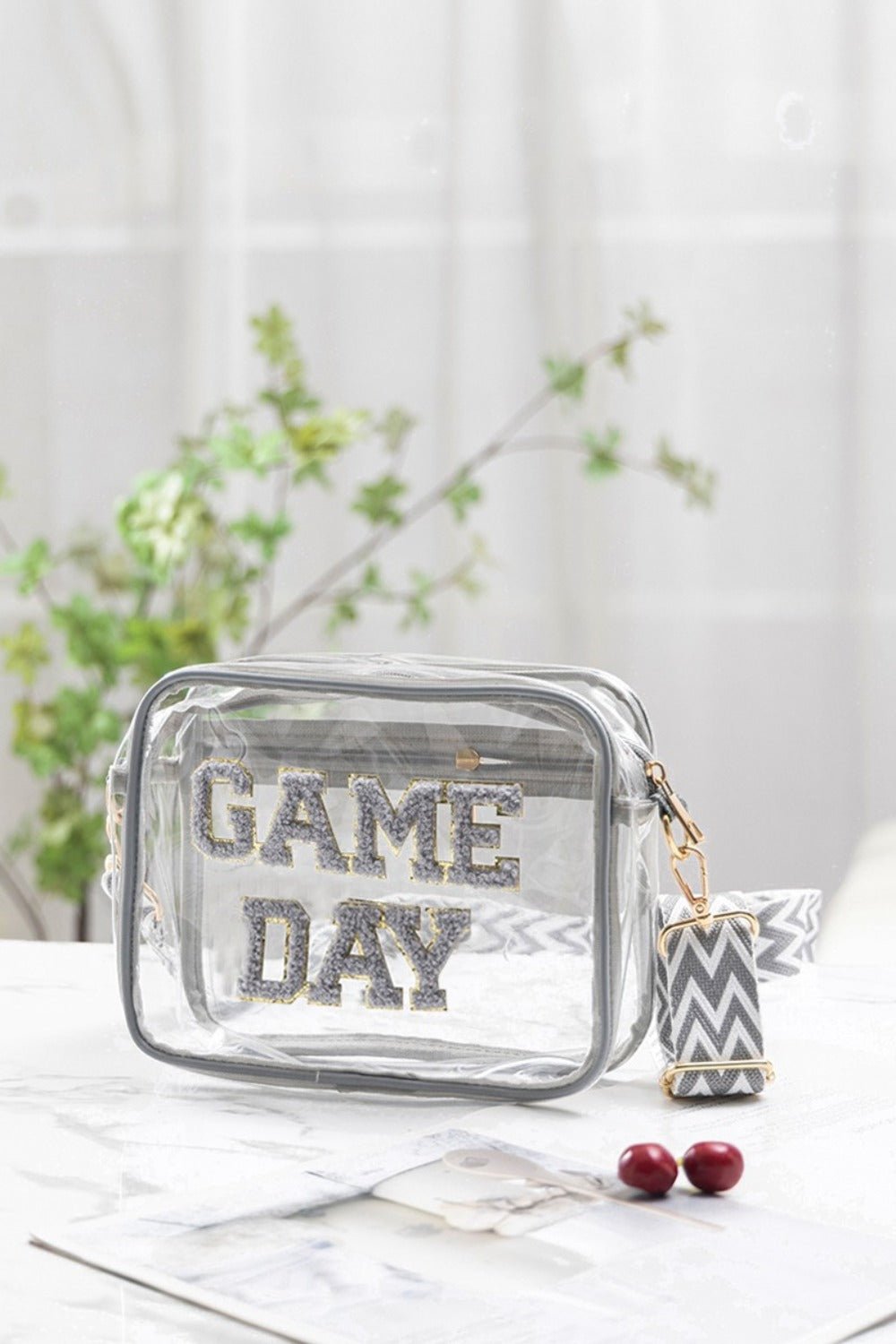 Zenana - GAME DAY Stadium Approved Transparent Crossbody Bag