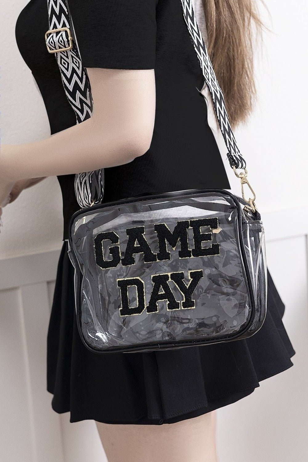 Zenana - GAME DAY Stadium Approved Transparent Crossbody Bag