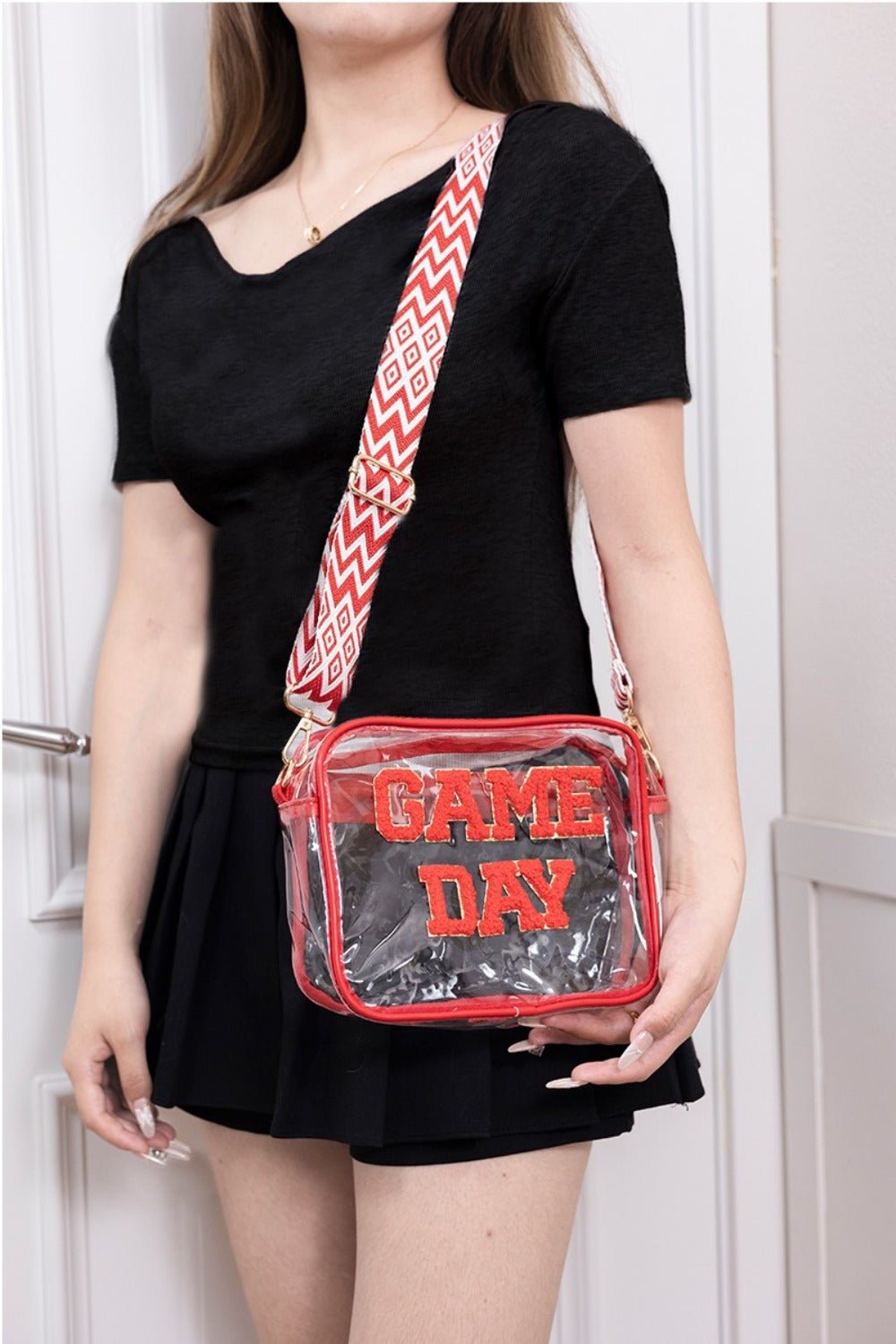 Zenana - GAME DAY Stadium Approved Transparent Crossbody Bag