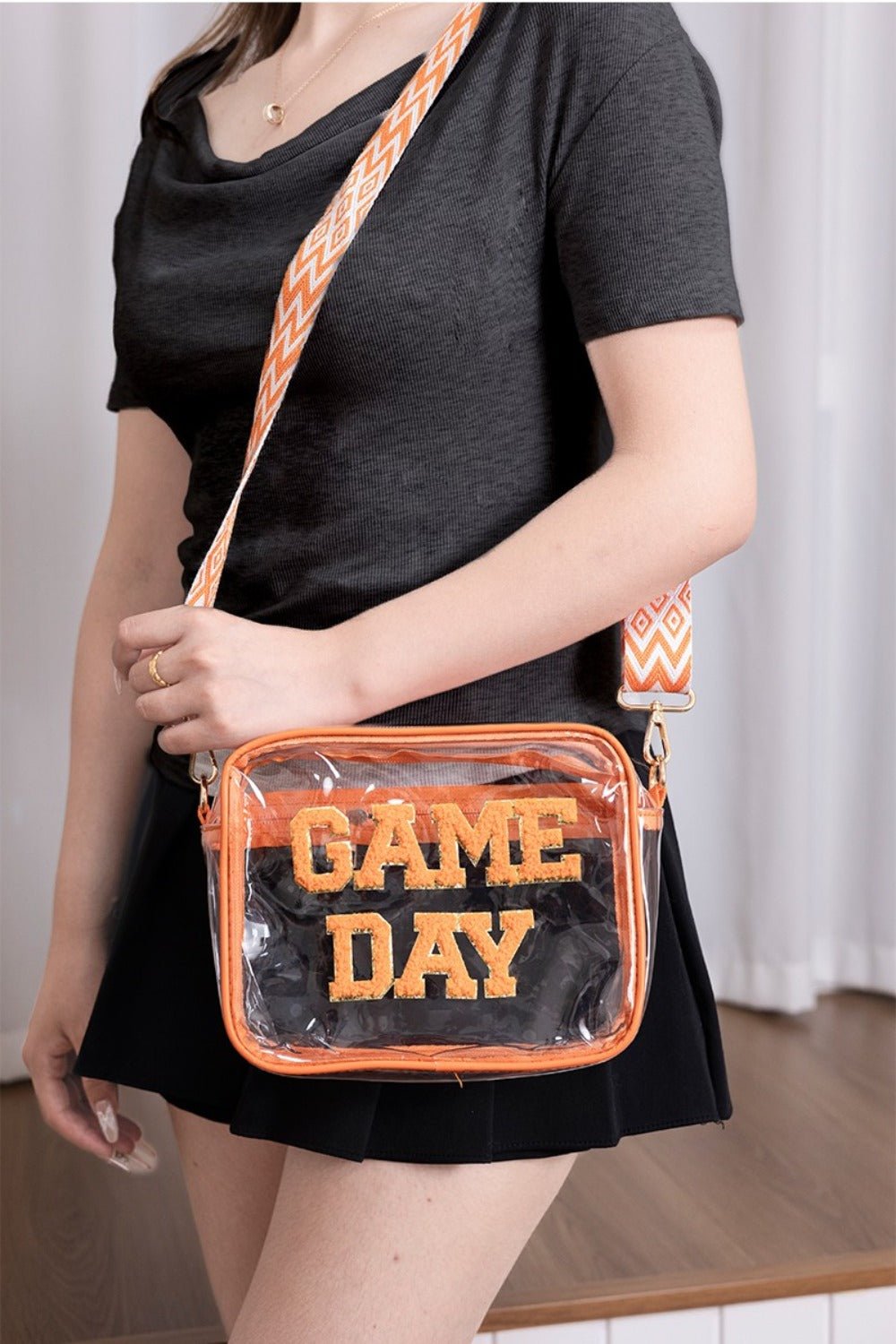 Zenana - GAME DAY Stadium Approved Transparent Crossbody Bag