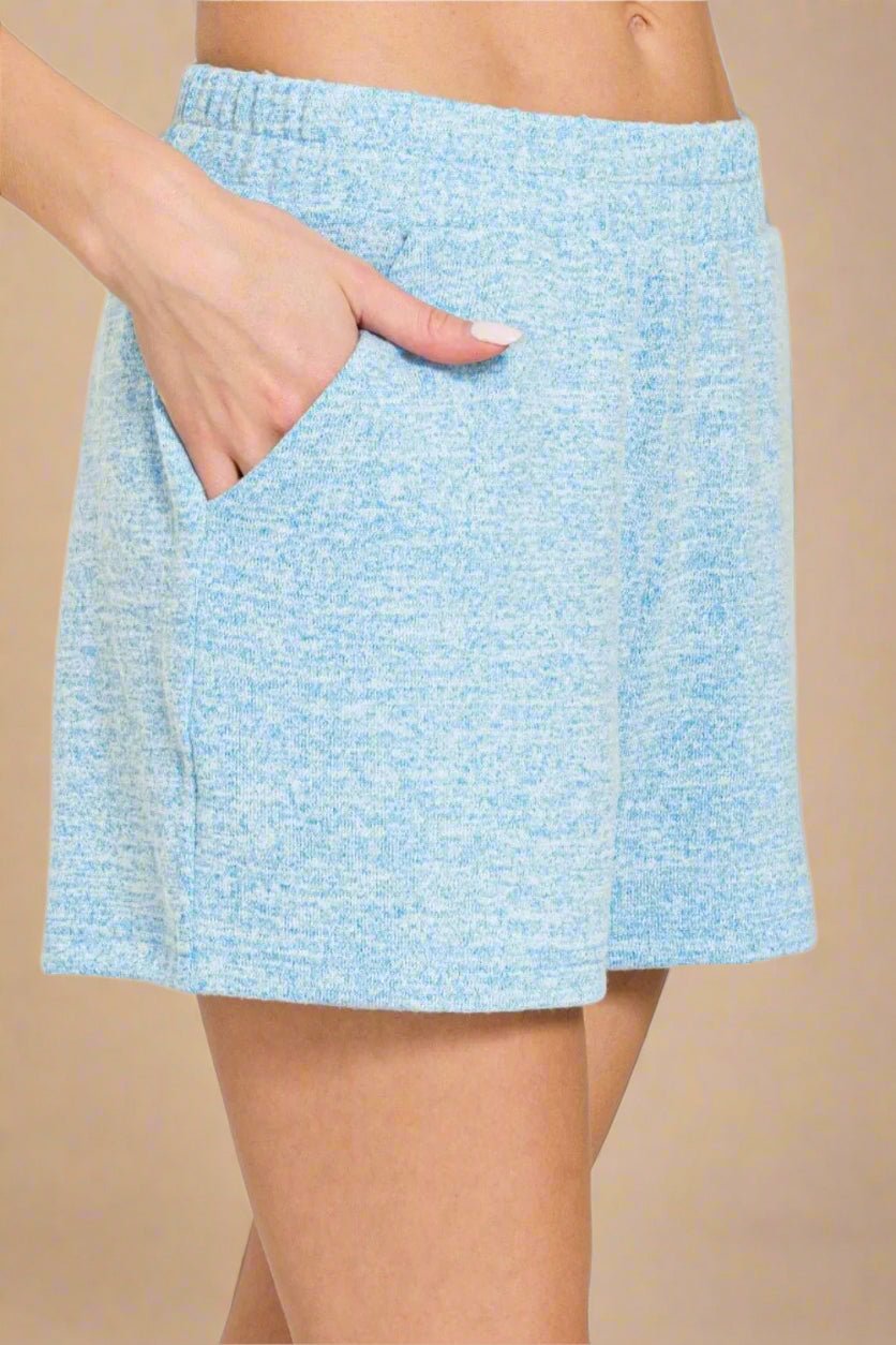 Zenana - Lounge Shorts in Sky Blue
