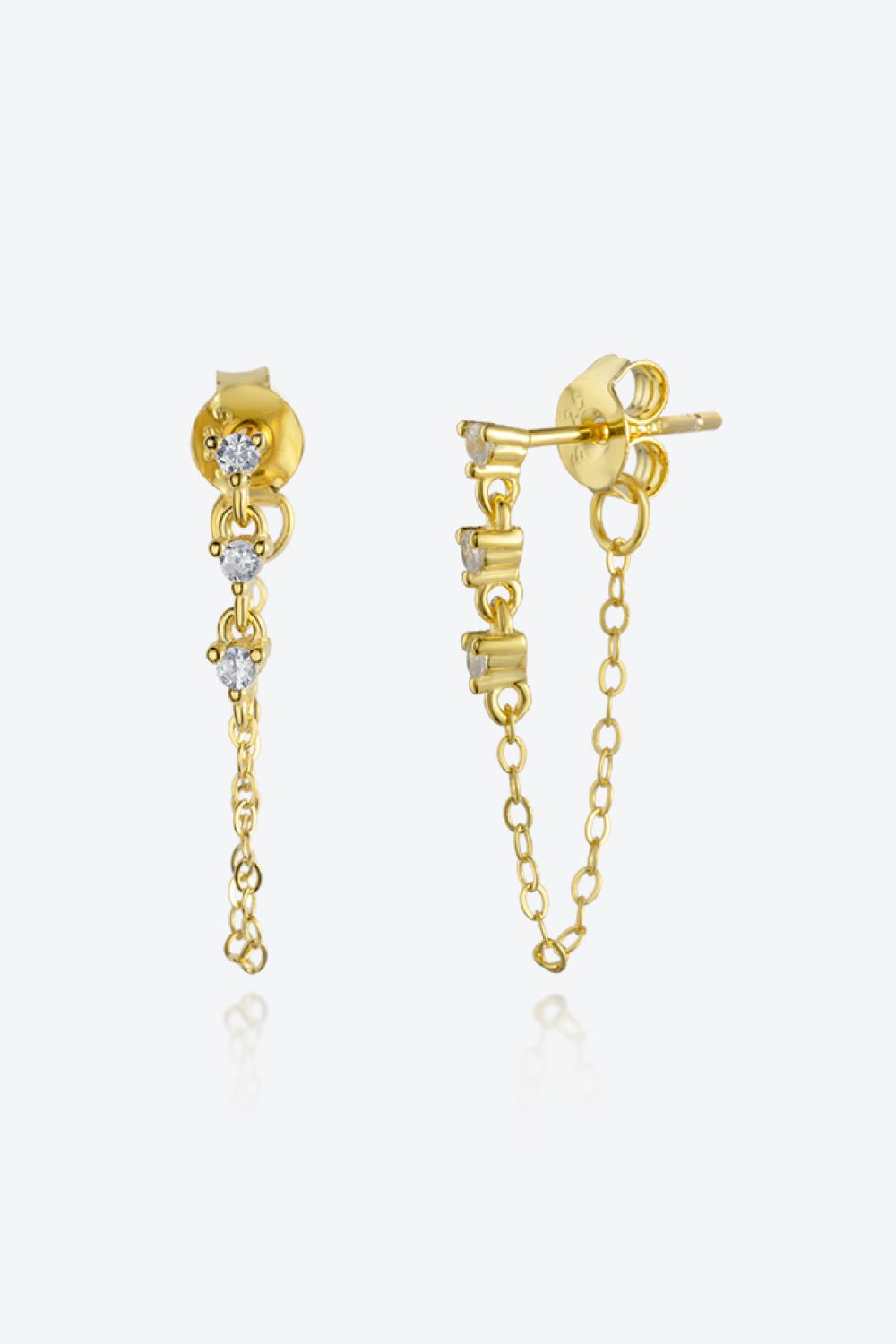 Zircon Chain EarringsEarringsBeach Rose Co.