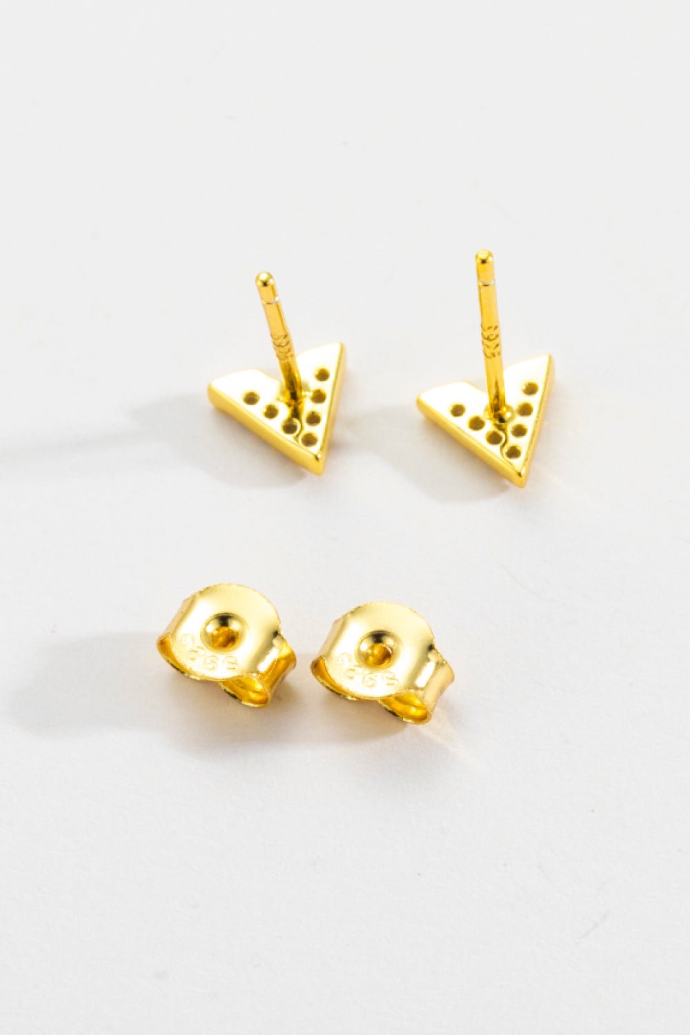 Zircon V-Shaped Stud EarringsEarringsBeach Rose Co.