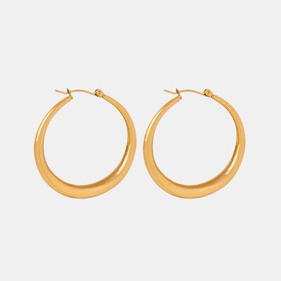 18K Gold-Plated Hoop EarringsEarringsBeach Rose Co.