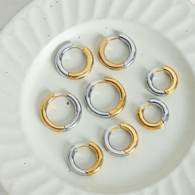 18K Gold-Plated Huggie EarringsEarringsBeach Rose Co.