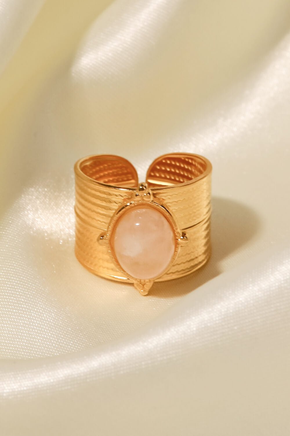 18K Gold-Plated Wide Open RingRingBeach Rose Co.