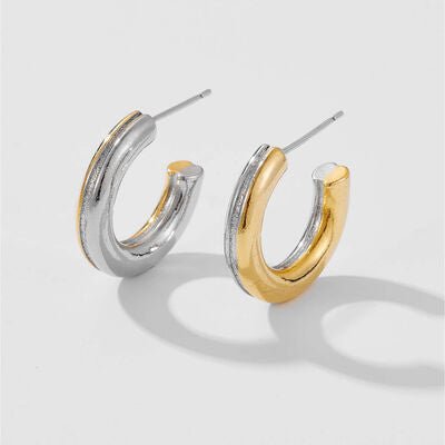 925 Sterling Silver C-Hoop EarringsEarringsBeach Rose Co.