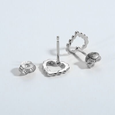 925 Sterling Silver Heart EarringsEarringsBeach Rose Co.