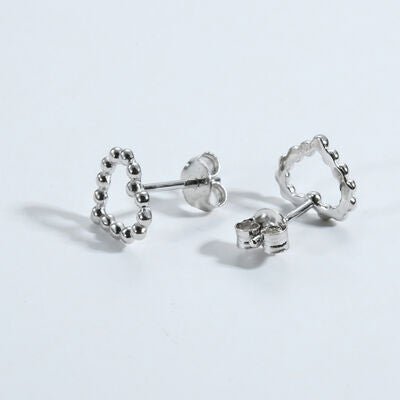 925 Sterling Silver Heart EarringsEarringsBeach Rose Co.