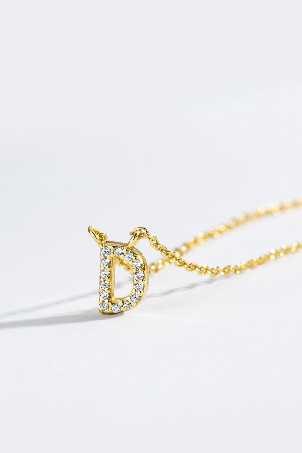 A To F Zircon Initial NecklaceNecklaceBeach Rose Co.