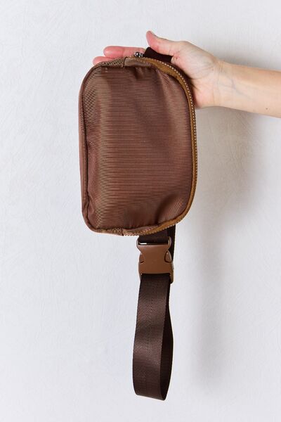 Adjustable Strap Fabric Sling BagSling BagZenana
