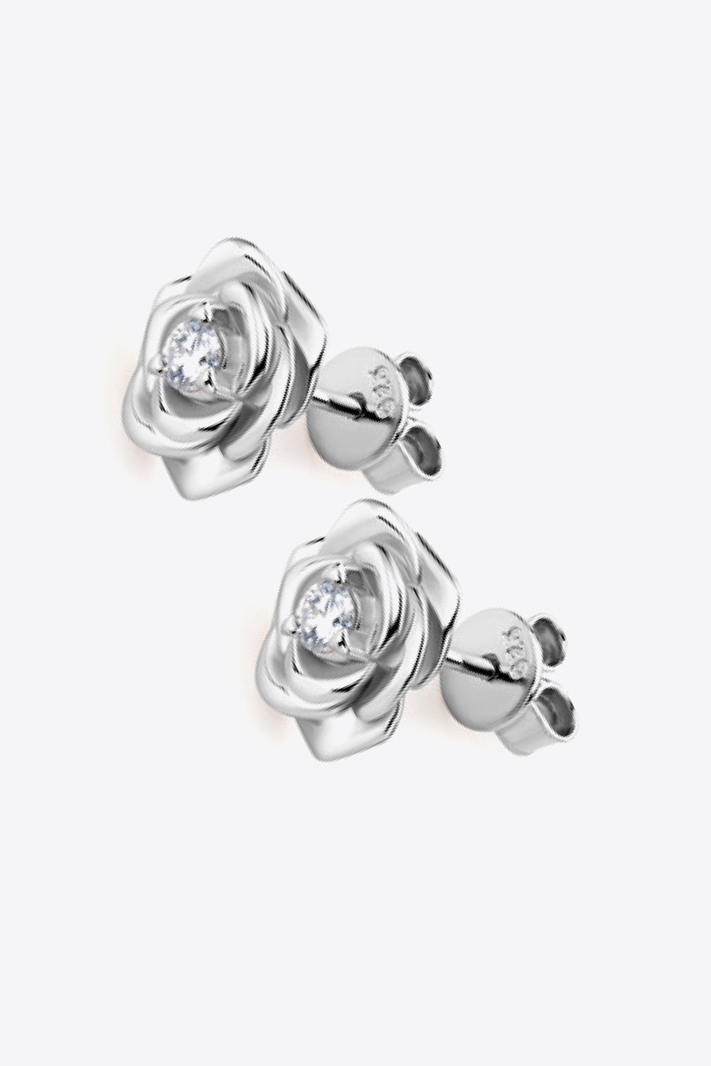 Moissanite Flower Rose EarringsEarringsAdored