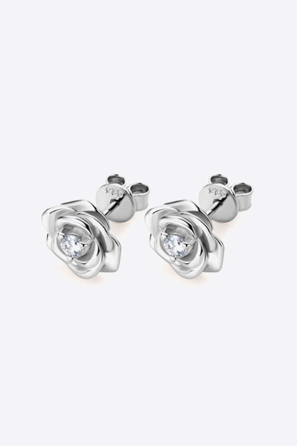 Moissanite Flower Rose EarringsEarringsAdored