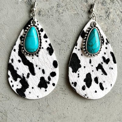 Artificial Turquoise Teardrop EarringsEarringsBeach Rose Co.