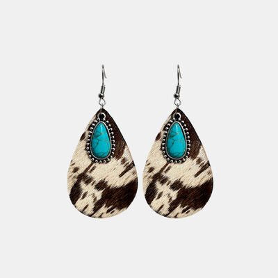 Artificial Turquoise Teardrop EarringsEarringsBeach Rose Co.