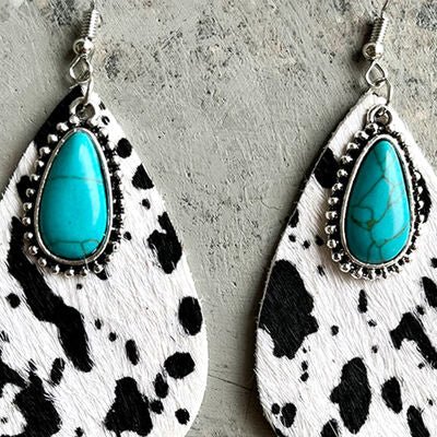 Artificial Turquoise Teardrop EarringsEarringsBeach Rose Co.