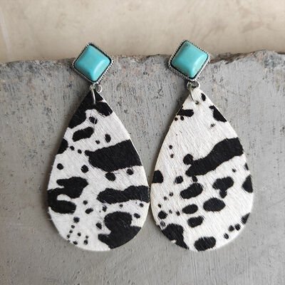 Artificial Turquoise Teardrop EarringsEarringsBeach Rose Co.