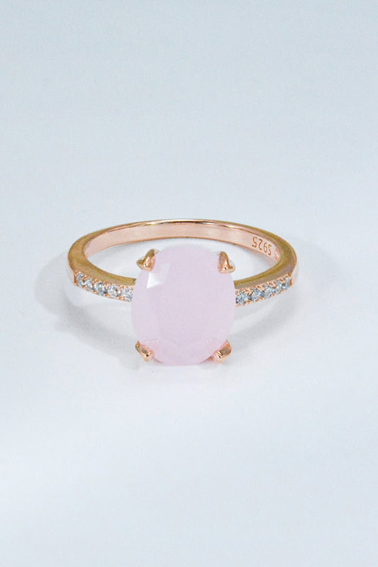 Be There Pink Quartz RingRingBeach Rose Co.