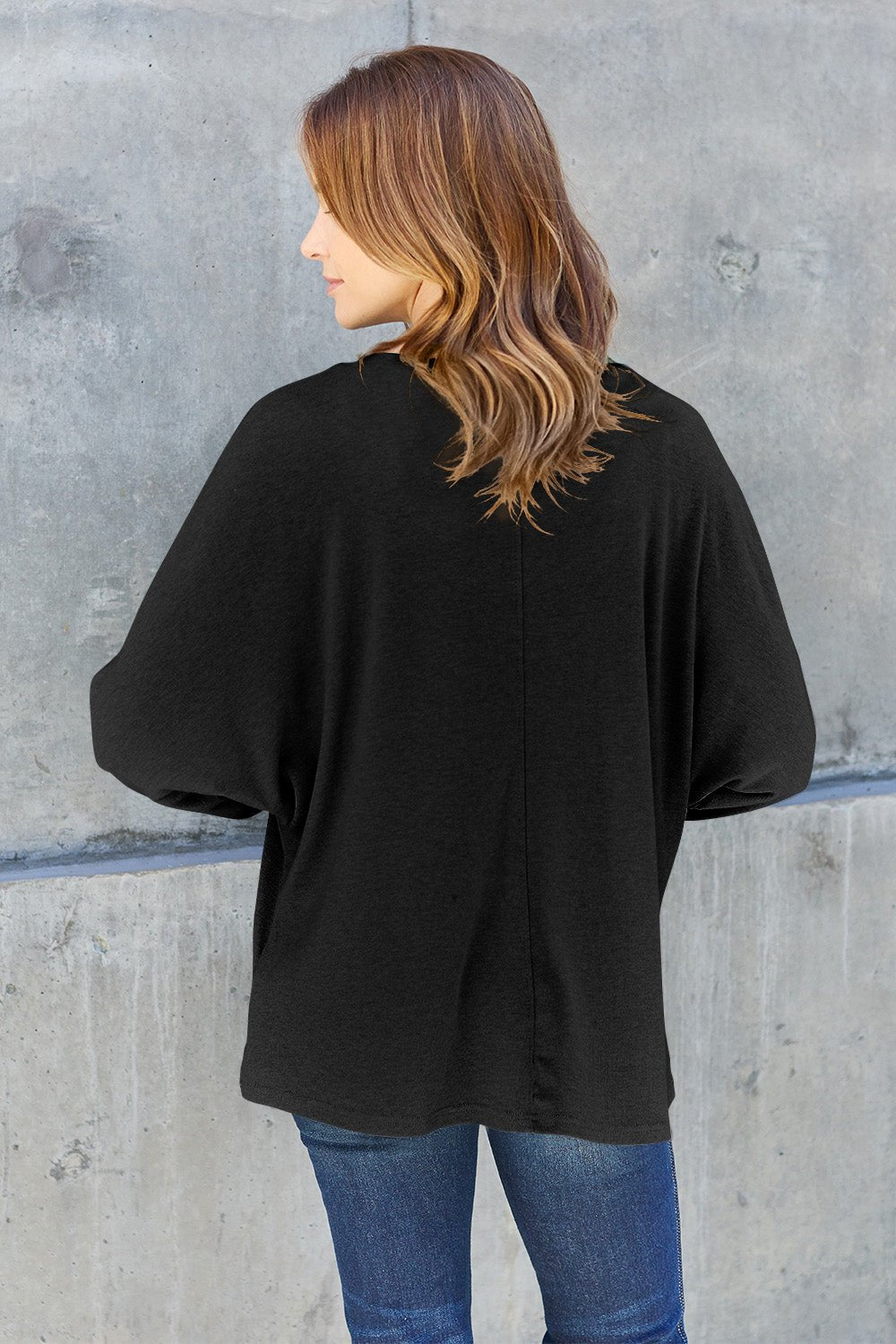 Crew Neck Long Sleeve T-ShirtT-ShirtDouble Take