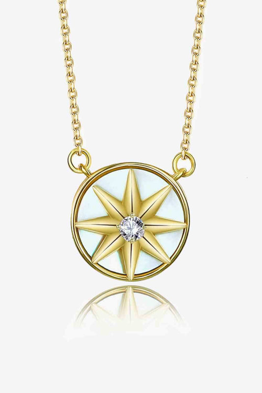 Cubic Zirconia Star Pendant NecklaceNecklaceBeach Rose Co.