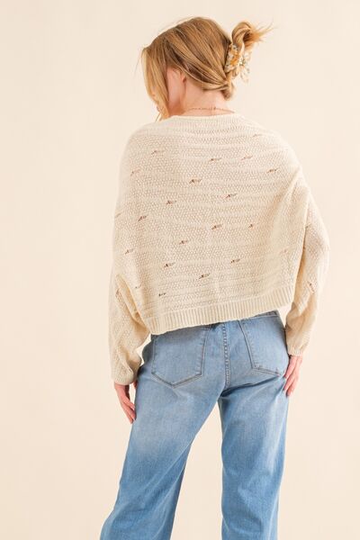 Dolman Sleeves Sweater in NaturalSweaterAnd the Why
