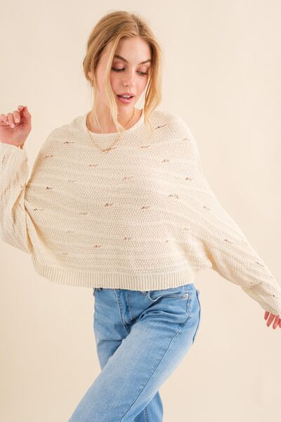 Dolman Sleeves Sweater in NaturalSweaterAnd the Why