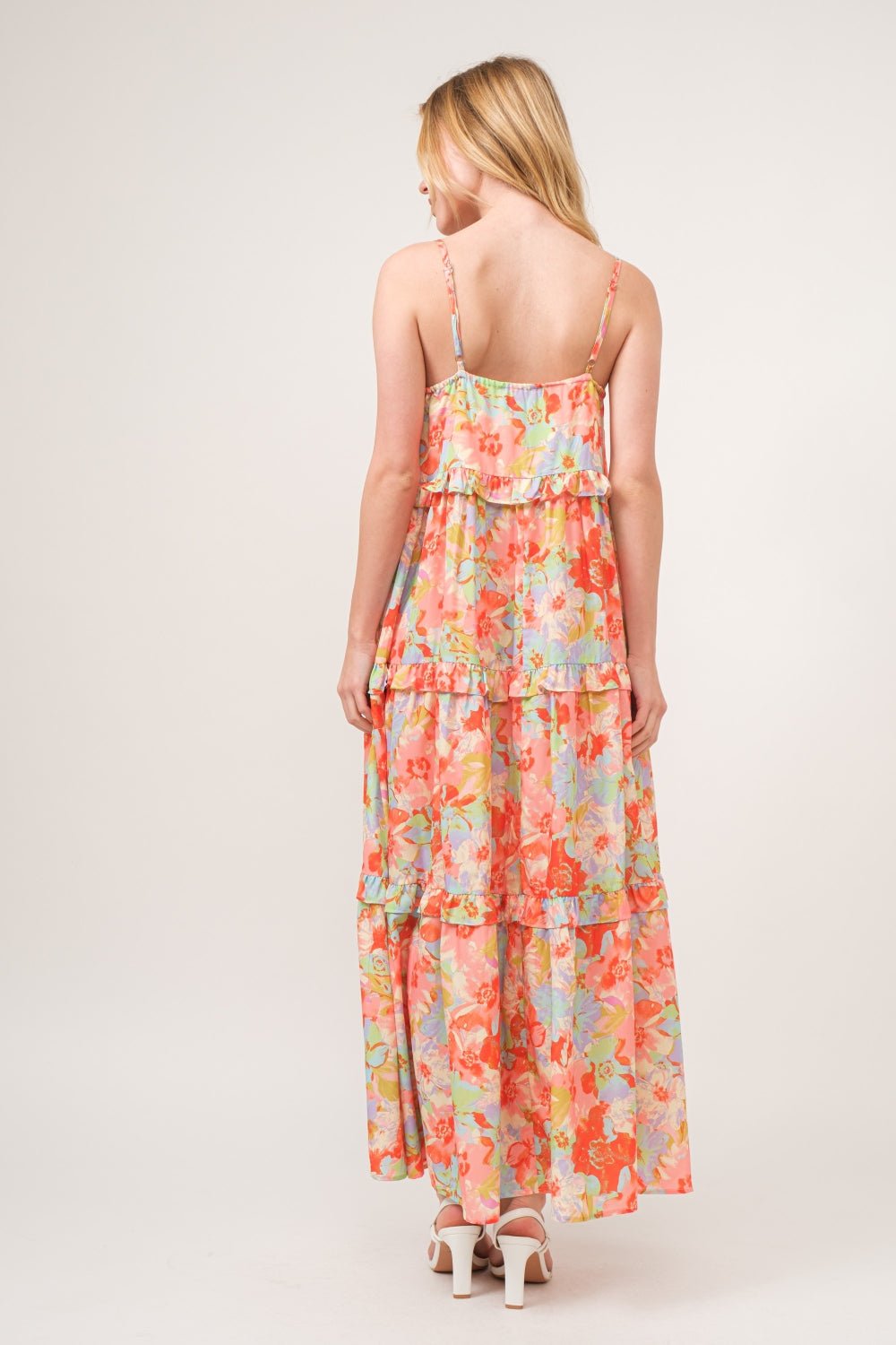 Floral Ruffled Tiered Maxi Cami DressMaxi DressAnd the Why