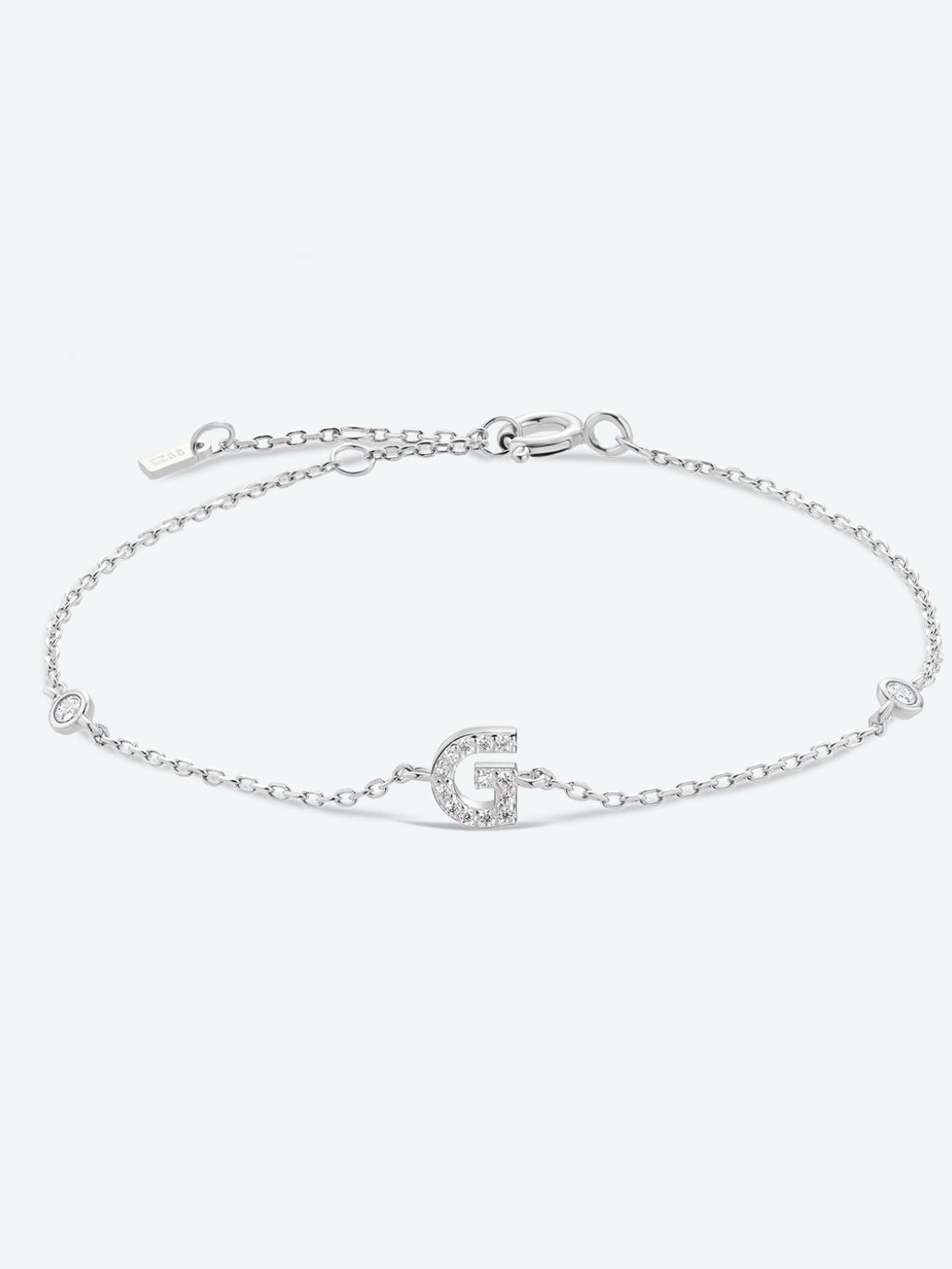 G To K Zircon Initial BraceletBraceletBeach Rose Co.