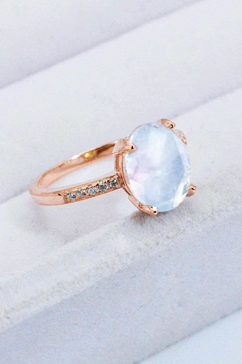 Get A Move On Moonstone RingRingBeach Rose Co.