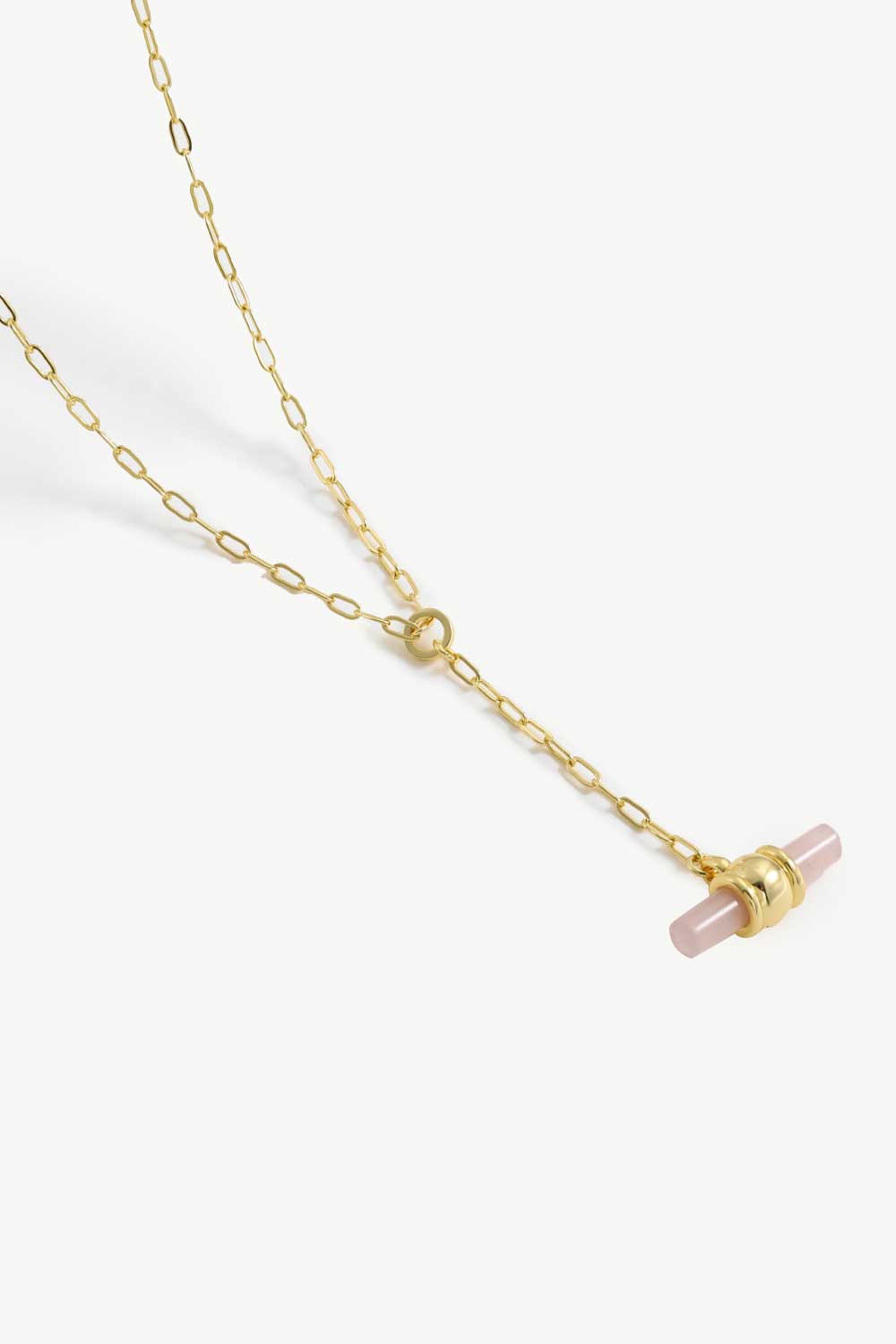 Gold-Plated Bar Pendant OT Chain NecklaceNecklaceBeach Rose Co.