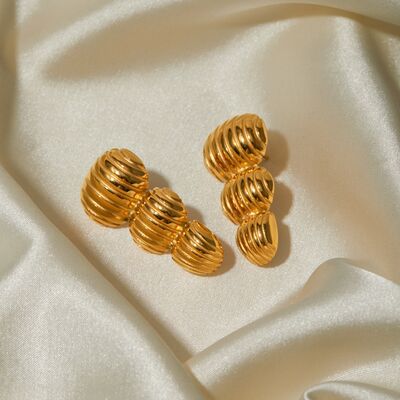 Gold-Plated Geometric Post EarringsEarringsBeach Rose Co.