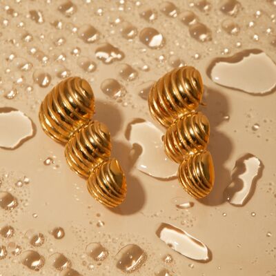 Gold-Plated Geometric Post EarringsEarringsBeach Rose Co.