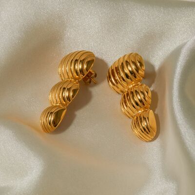 Gold-Plated Geometric Post EarringsEarringsBeach Rose Co.