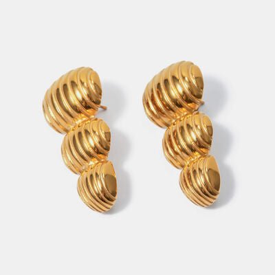 Gold-Plated Geometric Post EarringsEarringsBeach Rose Co.