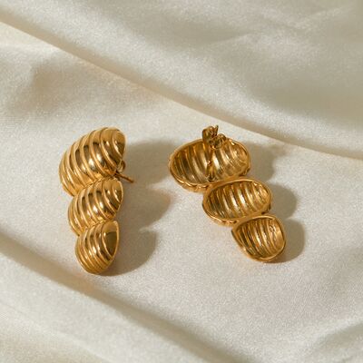 Gold-Plated Geometric Post EarringsEarringsBeach Rose Co.