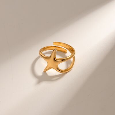 Gold-Plated Star RingRingBeach Rose Co.