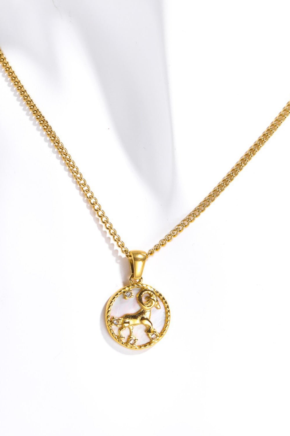 Gold Zodiac Pendant NecklaceNecklaceBeach Rose Co.