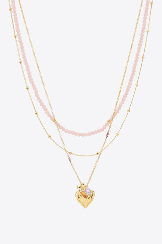 Heart Pendant Layered NecklaceNecklaceBeach Rose Co.