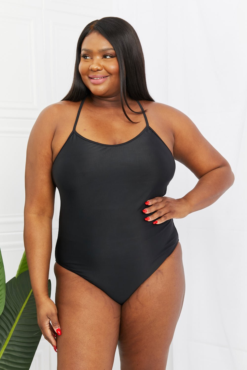 One-Piece Swimsuit in BlackSwimsuitMarina West Swim