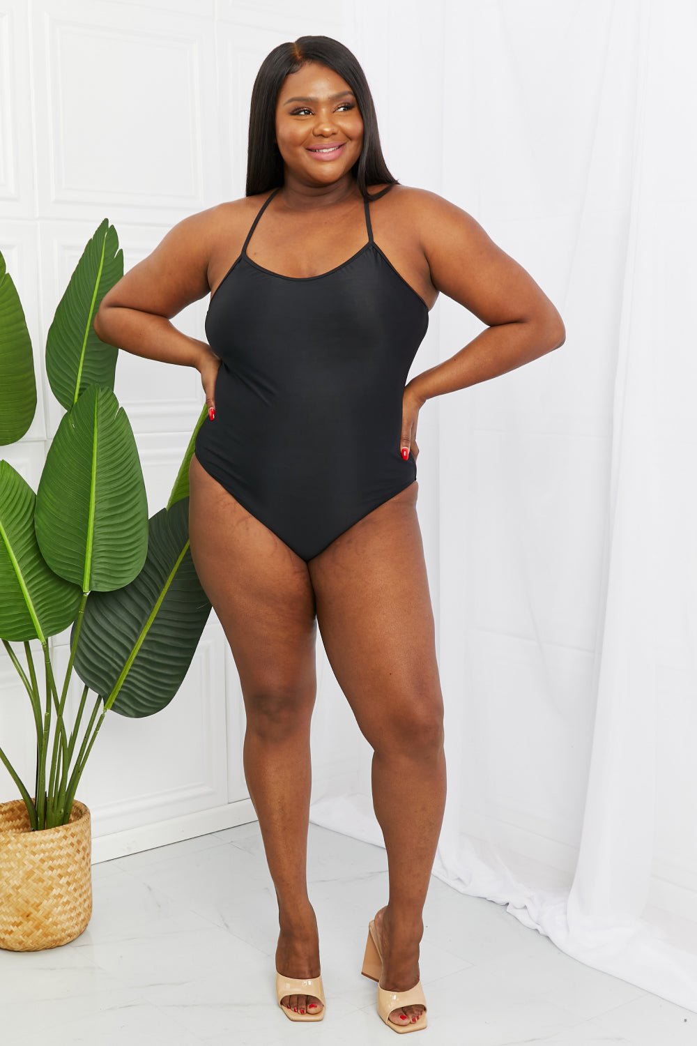 One-Piece Swimsuit in BlackSwimsuitMarina West Swim