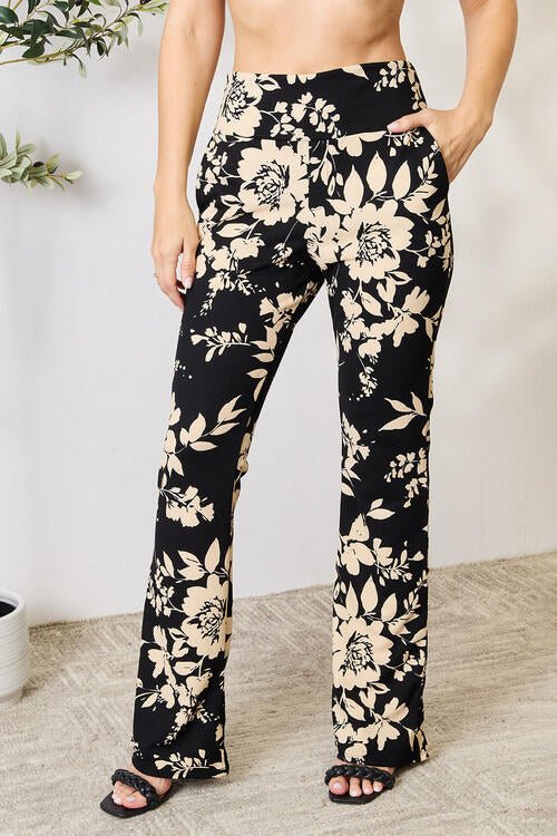 High Waist Floral Flare PantsPantsHeimish