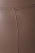 Mocha Vegan Leather High-Waist Leggings
