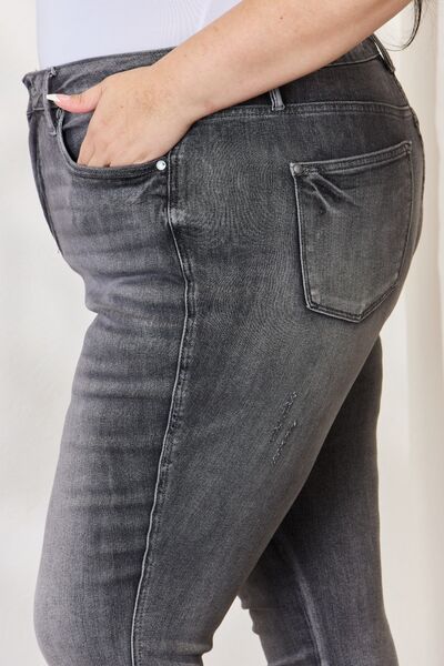 High Waist Tummy Control Skinny Jeans in Grey by Judy BlueJeansJudy Blue