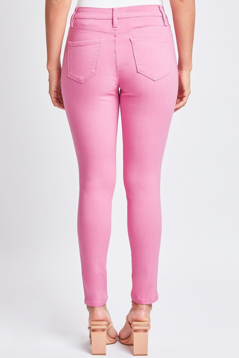 Hyperstretch Mid-Rise Skinny Pants in FlamingoPantsYMI Jeanswear