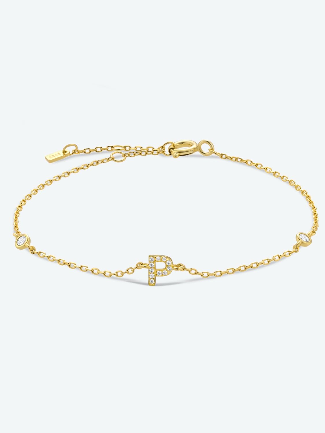 L To P Zircon Initial BraceletBraceletBeach Rose Co.