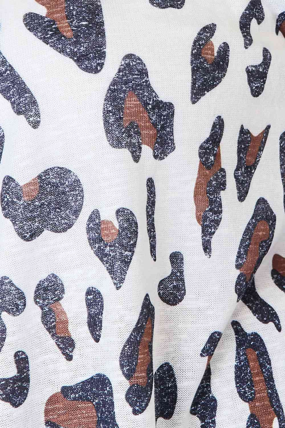 Leopard Print Long Sleeve CardiganCardiganDouble Take
