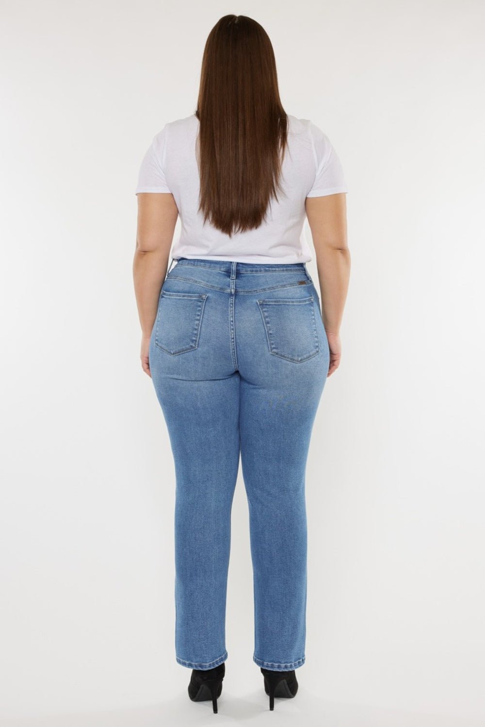 Medium Wash Distressed High Waist JeansJeansKancan