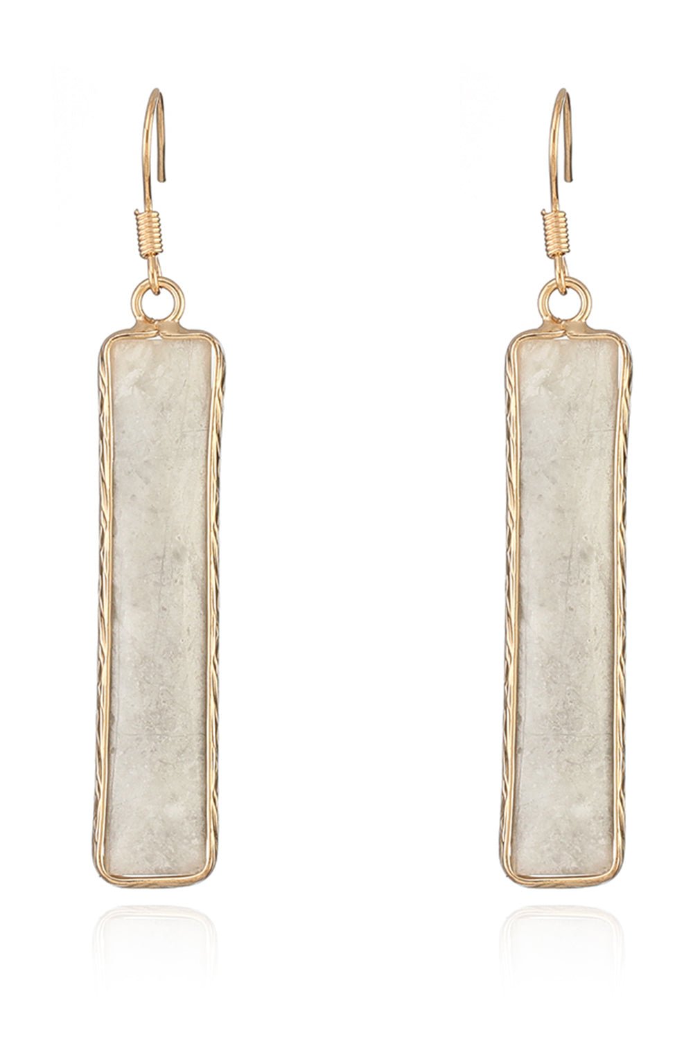 Natural Stone Drop EarringsEarringsBeach Rose Co.