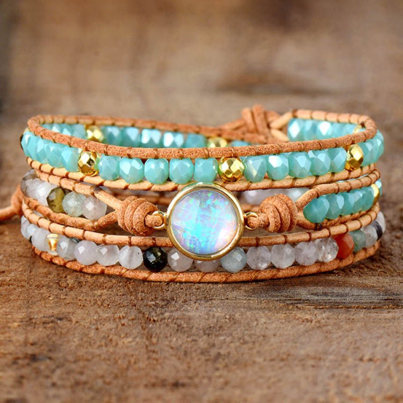 Opal Beaded Layered BraceletBraceletBeach Rose Co.